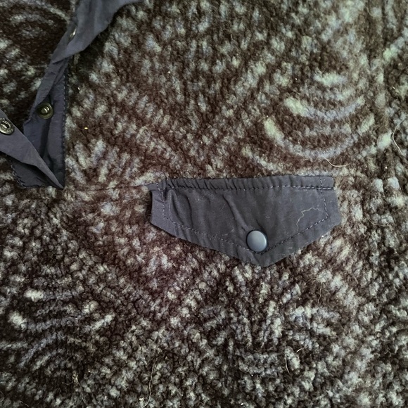 $115 Vintage 90s Eastern Mountain Sports Snap Fleece Size Medium - Picture 2 of 5